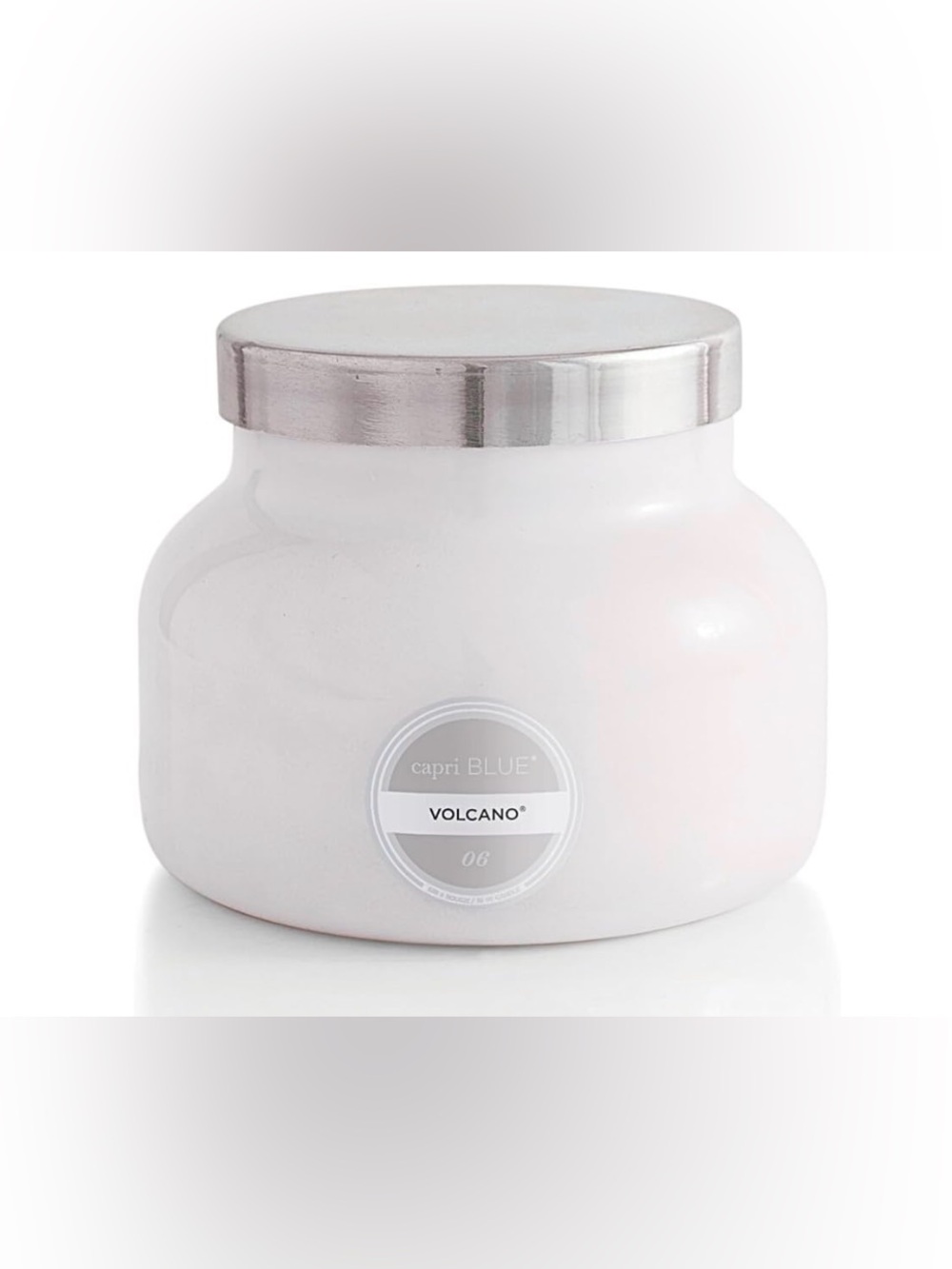 Capri Blue Volcano Scented Candle - White Color (19 oz)